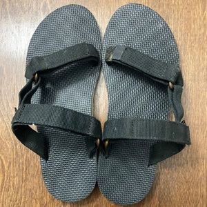 TEVA Black slip in all weather sandals - Woman's sz 9, EU 40